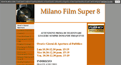 Desktop Screenshot of milanofilmsuper8.com